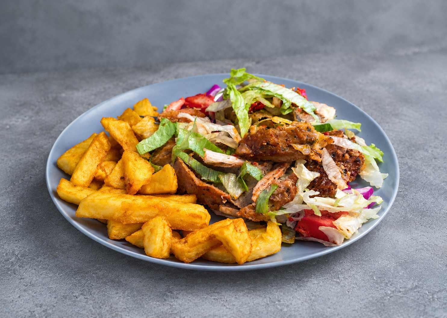 donar with chips Served at Bad Boy Street Food Mossley's Takeaway in Walsallpng